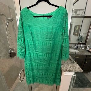 Jessica Howard green lace dress Size 14 W